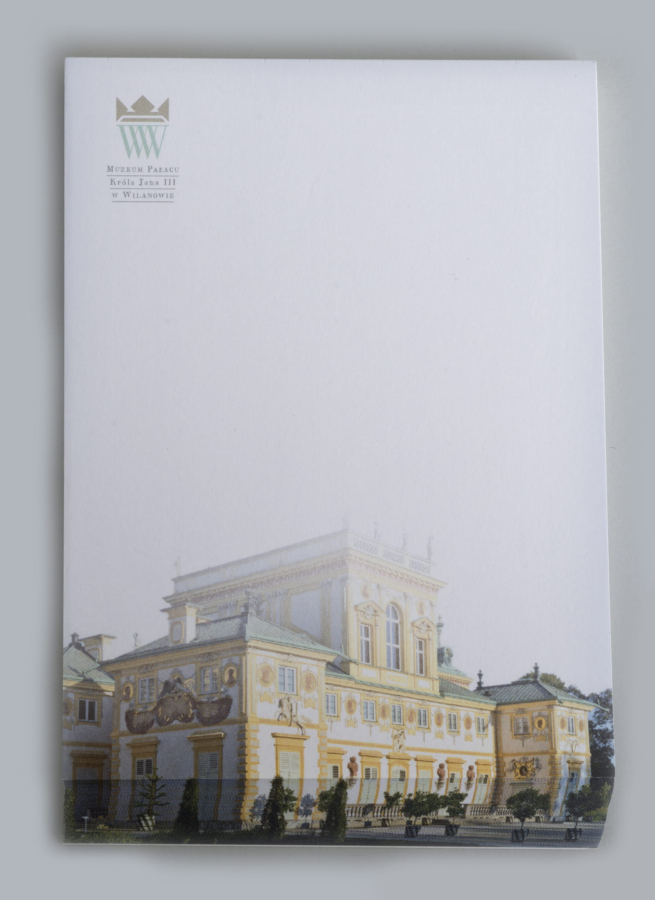 Notes z wizerunkiem pałacu wilanowskiego.  